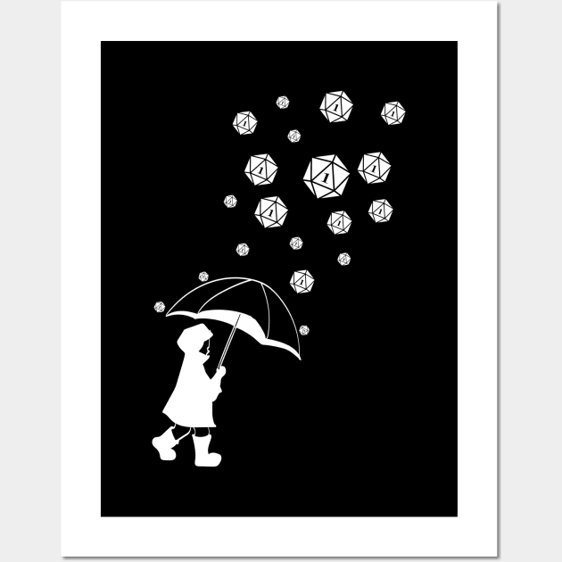 Under the Critical Fail Rain Wall Art by pixeptional